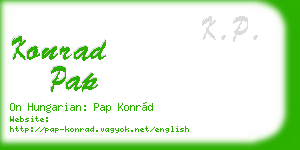 konrad pap business card